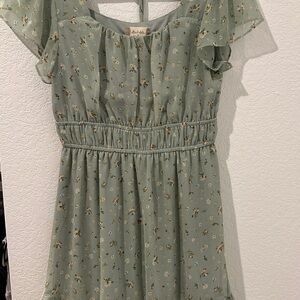 Altar'd State Mint Floral ladies Dress